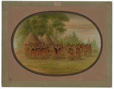 Eagle Dance - Choctaw, 1861/1869. Creator: George Catlin
