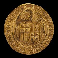 Eagle Displaying Crowned Shield of Aragon and Castile [reverse], 16th century. Creator: Unknown