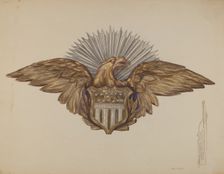 Eagle Emblem, c. 1938. Creator: Eva Wilson