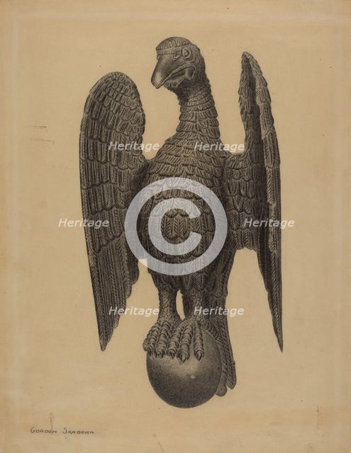 Eagle Figure, c. 1937. Creator: Gordon Sanborn.