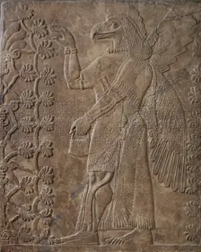 Eagle-Headed Deity (image 2 of 2), Neo-Assyrian Period (9th century B.C.. Creator: Unknown