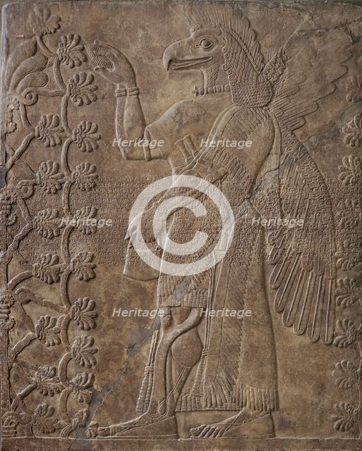 Eagle-Headed Deity (image 2 of 2), Neo-Assyrian Period (9th century B.C.. Creator: Unknown.