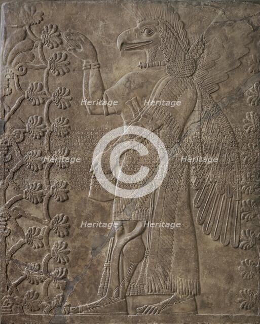 Eagle-Headed Deity (image 2 of 2), Neo-Assyrian Period (9th century B.C.. Creator: Unknown.