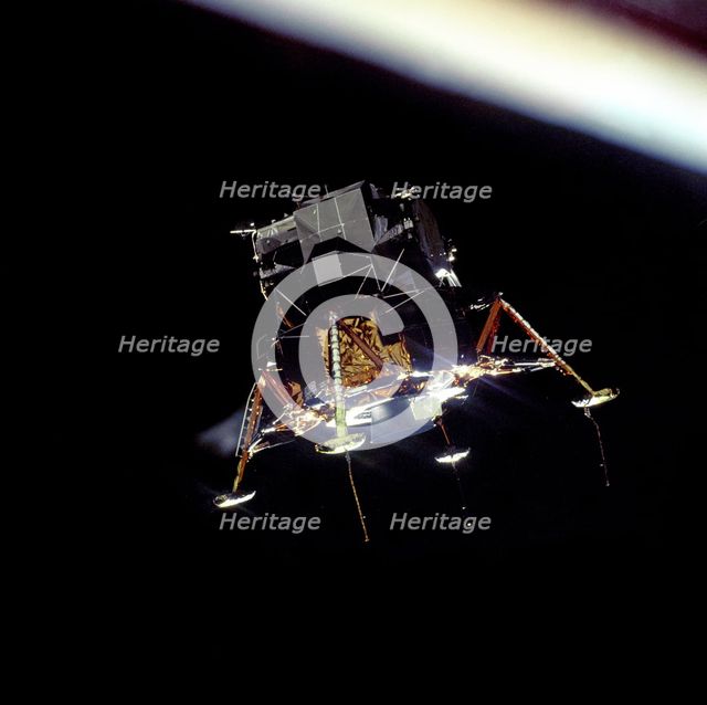 Eagle In Lunar Orbit, 1969. Creator: Michael Collins.
