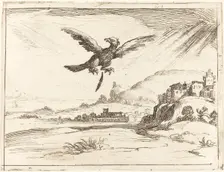 Eagle Losing an Old Feather, 1628. Creator: Jacques Callot