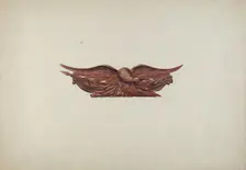 Eagle Stern Piece, c. 1938. Creator: Irving I. Smith