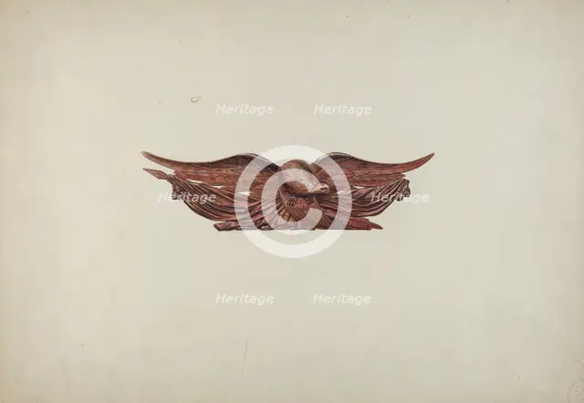 Eagle Stern Piece, c. 1938. Creator: Irving I. Smith.