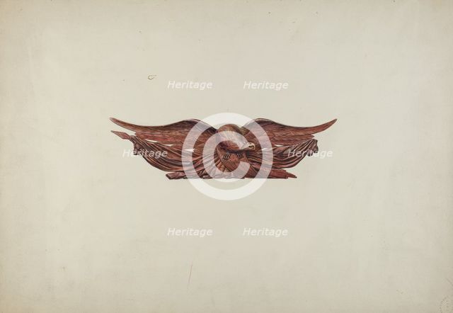 Eagle Stern Piece, c. 1938. Creator: Irving I. Smith.