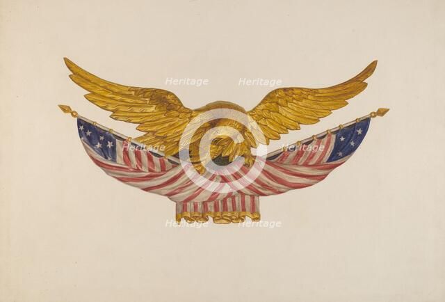 Eagle Sternpiece, c. 1940. Creator: Alfred H. Smith.