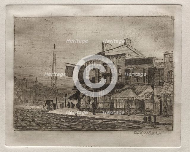 Eagle Street and Woodland Avenue, 1878. Creator: Otto H. Bacher (American, 1856-1909).