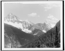 Eagle Peak and Sir Donald, Selkirk Mts., B.C., (1902?). Creator: Unknown