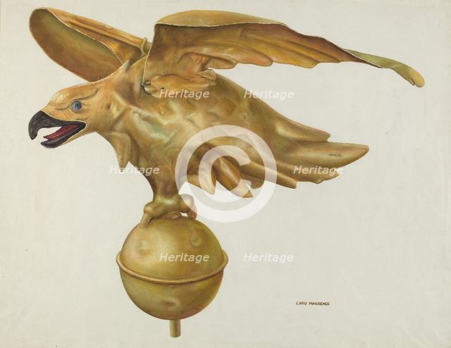 Eagle Weather Vane, 1935/1942. Creator: Chris Makrenos.