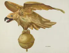Eagle Weather Vane, 1935/1942. Creator: Chris Makrenos