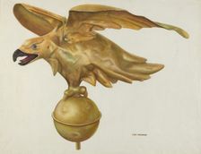 Eagle Weather Vane, 1935/1942. Creator: Chris Makrenos
