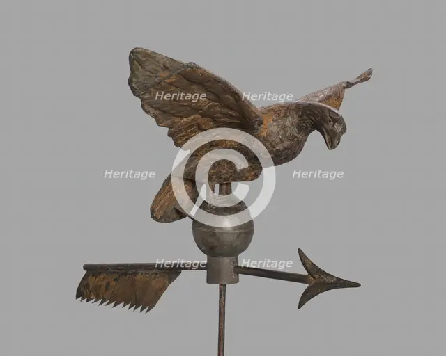 Eagle Weather Vane and Standard, 1800/1900. Creator: Unknown.