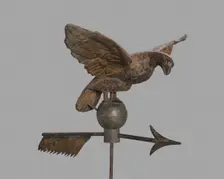 Eagle Weather Vane and Standard, 1800/1900. Creator: Unknown