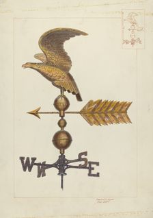 Eagle Weather Vane, c. 1938. Creator: Edward L Loper