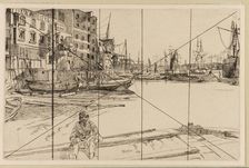 Eagle Wharf (Tyzac Whiteley and Co.), 1859. Creator: James Abbott McNeill Whistler