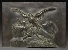 Eagle with Chamois, 1826. Creator: Antoine-Louis Barye