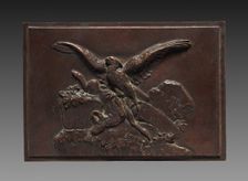 Eagle with Chamois, c. 1830 - 1875. Creator: Antoine-Louis Barye (French, 1796-1875)