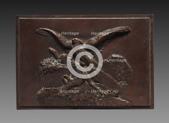 Eagle with Chamois, c. 1830 - 1875. Creator: Antoine-Louis Barye (French, 1796-1875).