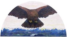 Eagle with Engadine landscape, 1898. Creator: Giacometti, Giovanni (1868-1933)
