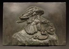 Eagle with Serpent, 1826. Creator: Antoine-Louis Barye