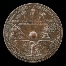 Eagle with Spread Wings Supporting Devices [reverse], 1468. Creator: Clemente da Urbino