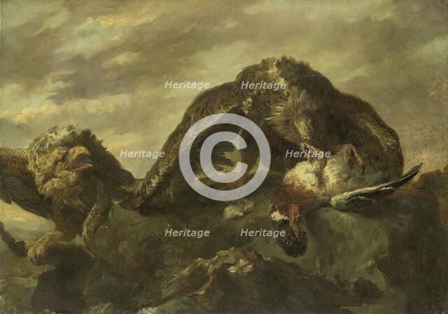 Eagles on the Cliffs, 1857. Creator: Jan Fyt.