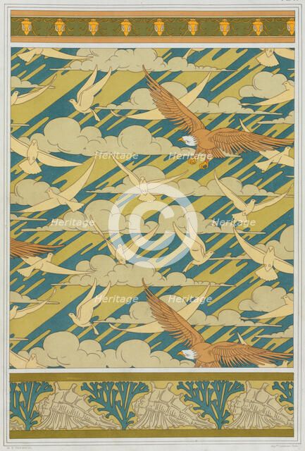 Eagles and pigeons, 1897. Creator: Verneuil, Maurice Pillard (1869-1942).