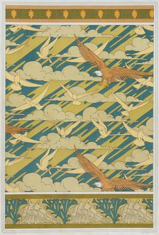 Eagles and pigeons, 1897. Creator: Verneuil, Maurice Pillard (1869-1942)