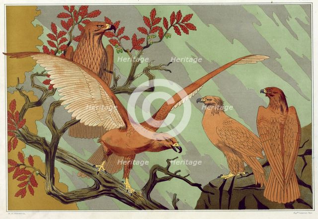 Eagles, pub. 1897. Creator: Maurice Pillard Verneuil (1869?1942).