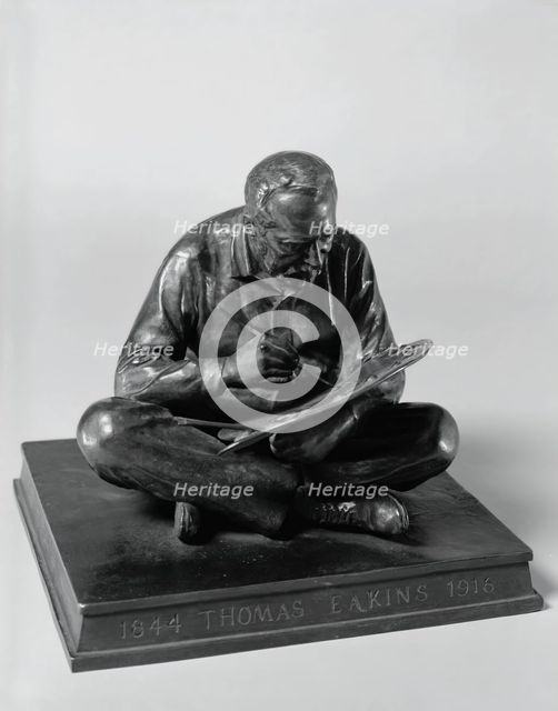 Eakins Seated, 1907/cast after 1915. Creator: Samuel Murray.