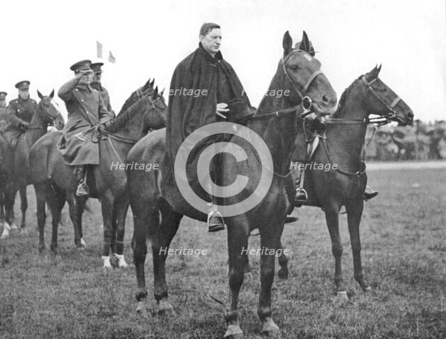 Eamon De Valera at a march-past of troops of the Irish Free State, Dublin, c1934-1935. Artist: Unknown