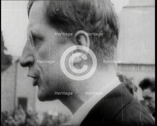 Eamon De Valera Giving an Impassioned Speech to Crowds in the Irish Free State, 1922. Creator: British Pathe Ltd.