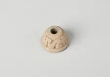 Ear Ornament or Spindle Whorl with Modeled Design, A.D. 1450/1521. Creator: Unknown