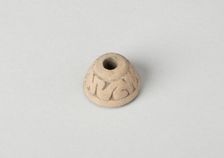 Ear Ornament or Spindle Whorl with Modeled Design, A.D. 1450/1521. Creator: Unknown