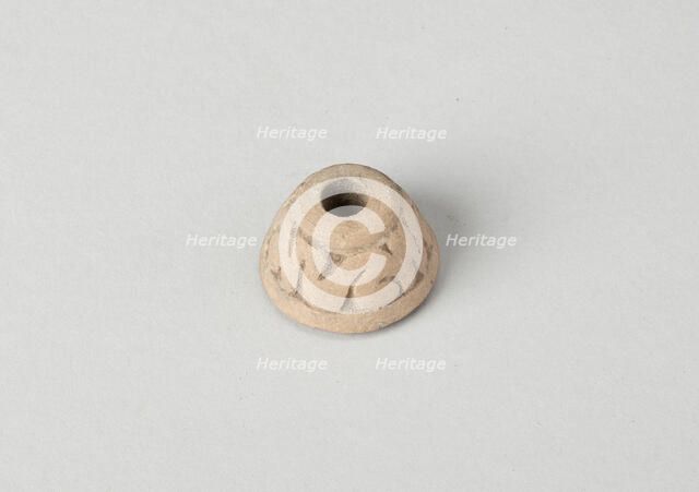 Ear Ornament or Spindle Whorl with Modeled Design, A.D. 1450/1521. Creator: Unknown.