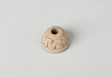 Ear Ornament or Spindle Whorl with Modeled Design, A.D. 1450/1521. Creator: Unknown