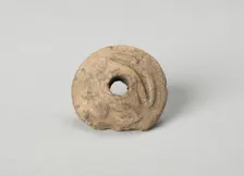 Ear Ornament or Spindle Whorl with Modeled Frog Motifs, A.D. 1450/1521. Creator: Unknown