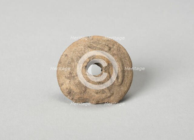Ear Ornament or Spindle Whorl with Modeled Frog Motifs, A.D. 1450/1521. Creator: Unknown.
