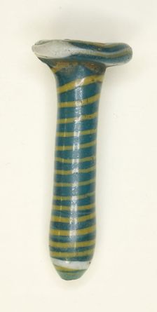 Ear Stud or Bead, Egypt, New Kingdom, Dynasties 18-19 (about 1350-1186 BCE). Creator: Unknown