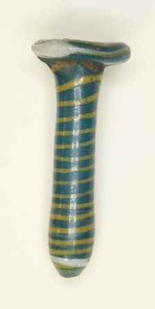 Ear Stud or Bead, Egypt, New Kingdom, Dynasties 18-19 (about 1350-1186 BCE). Creator: Unknown