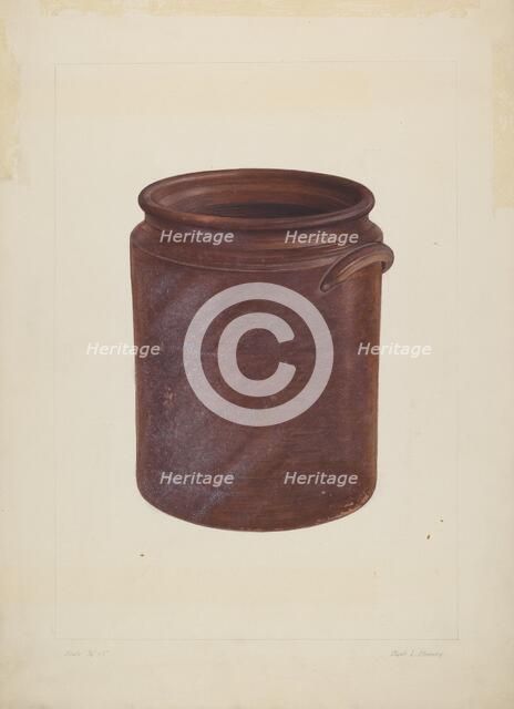 Eardley Jar, c. 1938. Creator: Clyde L. Cheney.