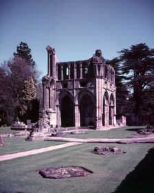Earl Haig's burial place, Dryburgh Abbey, Scotland, c1955. Creator: Arthur Charles Kirby Ware