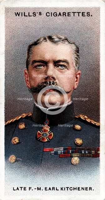 Earl Kitchener of Khartoum, Irish-born British soldier and statesman, c 1900s, (1917). Artist: Unknown