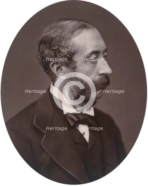 Earl of Carnarvon, President of the Society of Antiquaries, 1880. Creator: Lock & Whitfield.