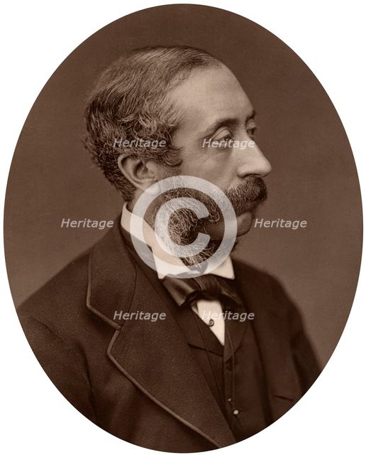 Earl of Carnarvon, President of the Society of Antiquaries, 1880.Artist: Lock & Whitfield