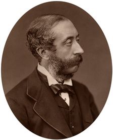 Earl of Carnarvon, President of the Society of Antiquaries, 1880.Artist: Lock & Whitfield