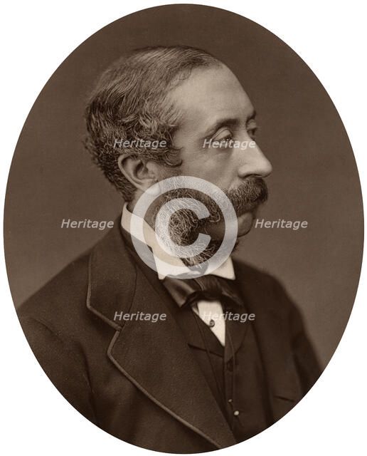 Earl of Carnarvon, President of the Society of Antiquaries, 1880.Artist: Lock & Whitfield